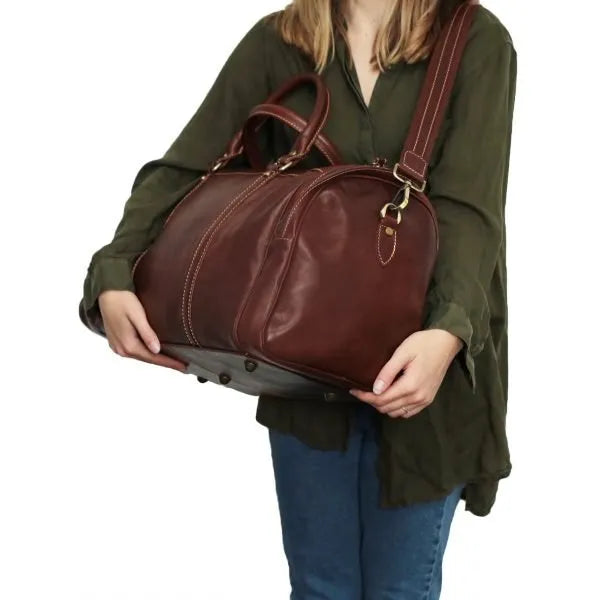 Leather duffle bag Firenze