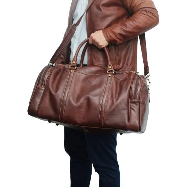 Leather duffle bag Firenze