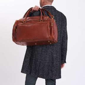 Leather duffle bag Praga